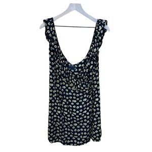 ASOS Womens Size 12 Ruffle Detail Mini Wrap Sundress Summer Fairy Flower Print